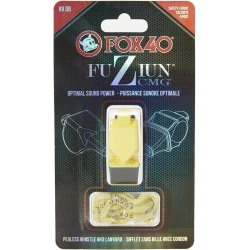 Fox 40 Fuziun Cmg Lifeguard Whistle W/ Lanyard - Yellow Plastic - Swimoutlet.com