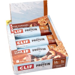 Clif Bar Whey Protein Bar 8 Pack - Salted Carmel Cashew - Swimoutlet.com