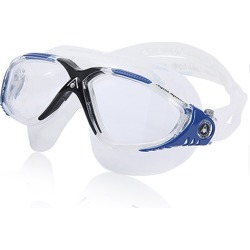 Aqua Sphere Vista Mask - Clear/Trans Dark Gray Blue Synthetic/Rubber - Swimoutlet.com