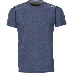TYR Men's Vista Short Sleeve Rashguard - Navy Medium Size Medium - Swimoutlet.com