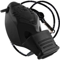 Fox 40 Epik Cmg Lifeguard Whistle W/ Lanyard - Black - Swimoutlet.com