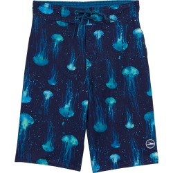 Speedo Boys' E-Board 18" Swimsuit Big Kid - Washed Navy Small Short - Swimoutlet.com