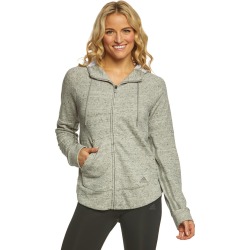 Adidas Outdoor Women's S2S Full Zip Hoodie Sweatshirt - Medium Grey Heather X-Small Cotton - Swimoutlet.com