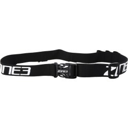 Zone 3 Race Belt With Gel Loops - Black/White/Red Nylon - Swimoutlet.com