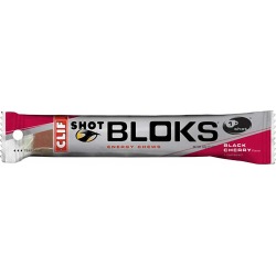Clif Bar Shots Bloks Single - Black Cherry/W Caffeine - Swimoutlet.com