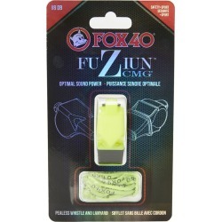 Fox 40 Fuziun Cmg Lifeguard Whistle W/ Lanyard - Neon Yellow Plastic - Swimoutlet.com