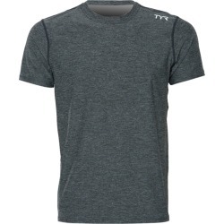 TYR Men's Vista Short Sleeve Rashguard - Black Large Size Large - Swimoutlet.com