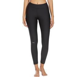 Under Armour Women's Ua Heatgear Armour Leggings - Black/Black/Metallic Silver Small Polyester/Elastane - Swimoutlet.com