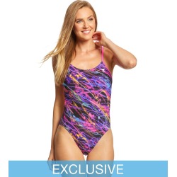 TYR Women's Hypnosis Cutoutfit One Piece Swimsuit - Multi 38 Polyester - Swimoutlet.com