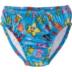 Finis Fishbowl Blue Swim Diaper - 3T Polyester - Swimoutlet.com