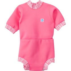 Splash About Happy Nappy Pink Candy Stripe Wetsuit 3 Months-3T - Large 6-14 Months Neoprene - Swimoutlet.com
