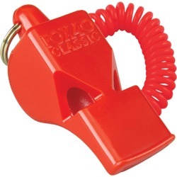 Fox 40 Classic Official Whistle With Flex Coil - Red - Swimoutlet.com