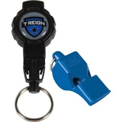 Fox 40 Classic Lifeguard Whistle W/ Retractable Lanyard - Blue Plastic - Swimoutlet.com