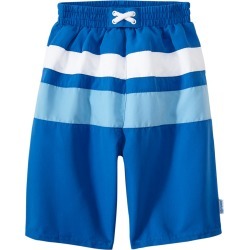 I Play. By Green Sprouts Boys' Classic Colorblock Trunks W/Built-In Swim Diaper Baby - Royal/Light Blue 24 Months - Swimoutlet.com