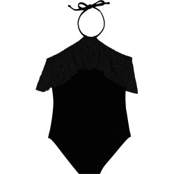 Gossip Girls' Festival Fantasy Crochet One Piece Swimsuit Big Kid - Black 10 - Swimoutlet.com