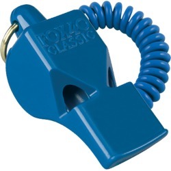 Fox 40 Classic Official Whistle With Flex Coil - Blue - Swimoutlet.com
