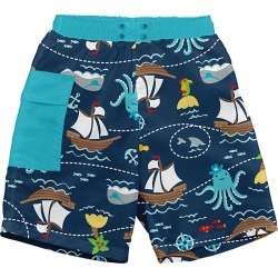I Play. By Green Sprouts Boys' Octopus Swim Trunks W/Built-In Diaper Baby - Navy 24 Months - Swimoutlet.com