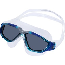 Aqua Sphere Vista Mask Smoke - Smoke/Trans Aqua Blue Gray - Swimoutlet.com