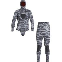 Xcel Men's Water Inspired Free Diver Two Piece 5Mm Wetsuit - Tiger Shark Large Size Large - Swimoutlet.com