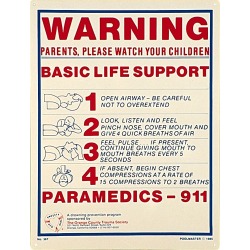 Poolmaster Save A Life Sign - Swimoutlet.com