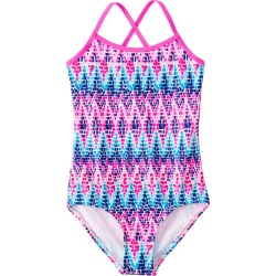 Kanu Surf Girls' Candy One Piece Swimsuit Big Kid - Pink 12 Nylon/Spandex - Swimoutlet.com