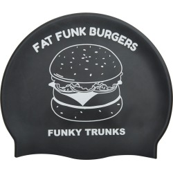 Funky Trunks Fat Funk Silicone Swim Cap - White - Swimoutlet.com