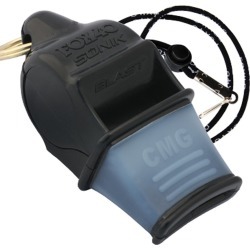 Fox 40 Fox40 Sonik Blast Cmg Whistle W/ Lanyard - Black - Swimoutlet.com