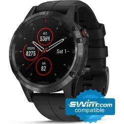 Garmin Fenix 5X Plus Sapphire Mutli-Sport Gps Watch - Black/Balck - Swimoutlet.com