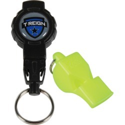 Fox 40 Classic Lifeguard Whistle W/ Retractable Lanyard - Neon Yellow Plastic - Swimoutlet.com