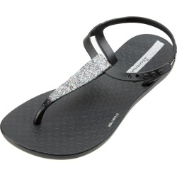 Ipanema Girls' Shimmer Sandals Toddler/Little/Big Kid - Black/Black 10/11 Toddler/ Kid 100% Rubber - Swimoutlet.com
