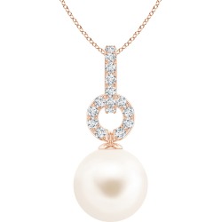 Freshwater Cultured Pearl Diamond Bale Pendant