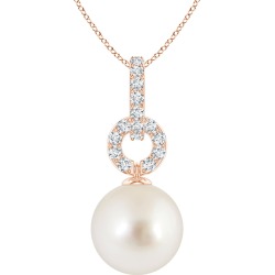 South Sea Cultured Pearl Diamond Bale Pendant