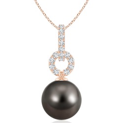Tahitian Cultured Pearl Diamond Bale Pendant