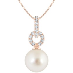 South Sea Cultured Pearl Diamond Bale Pendant