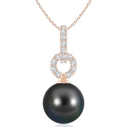 Tahitian Cultured Pearl Diamond Bale Pendant