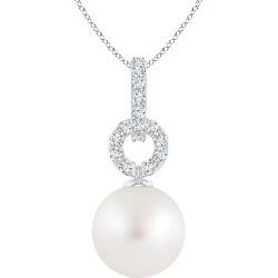 South Sea Cultured Pearl Diamond Bale Pendant