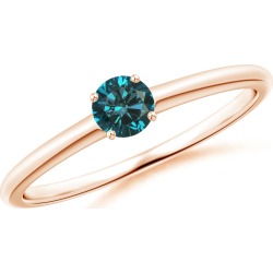 Round Blue Diamond Solitaire Engagement Ring found on Bargain Bro from Angara Jewelry for USD $310.84