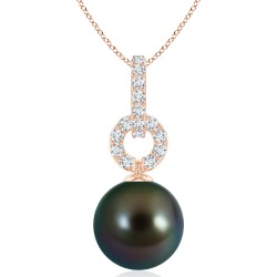 Tahitian Cultured Pearl Diamond Bale Pendant