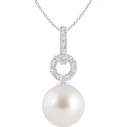 South Sea Cultured Pearl Diamond Bale Pendant