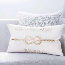 Personalised Infinity Love Knot Cushion