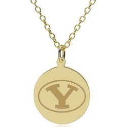 Brigham Young 14K Gold Pendant and Chain