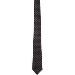Gucci Navy Silk GG Hearts Tie