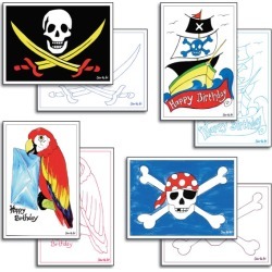 Pirate card making pack
