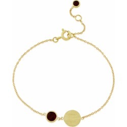 Auree Jewellery - Bali 9Ct Gold November Birthstone Bracelet Smokey Quartz