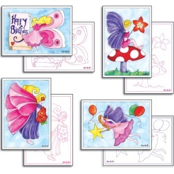 Fairy card making pack