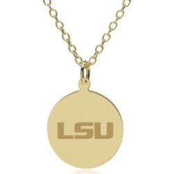 Louisiana State 14K Gold Pendant and Chain