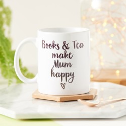Books And Tea Make Me Happy Mug