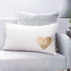 Personalised Couple's Heart Cushion