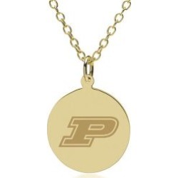 Purdue 14K Gold Pendant and Chain