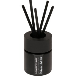 CONCRETE & WAX - Sandalwood & Black Pepper Diffuser With Concrete Tealight Holder Lid